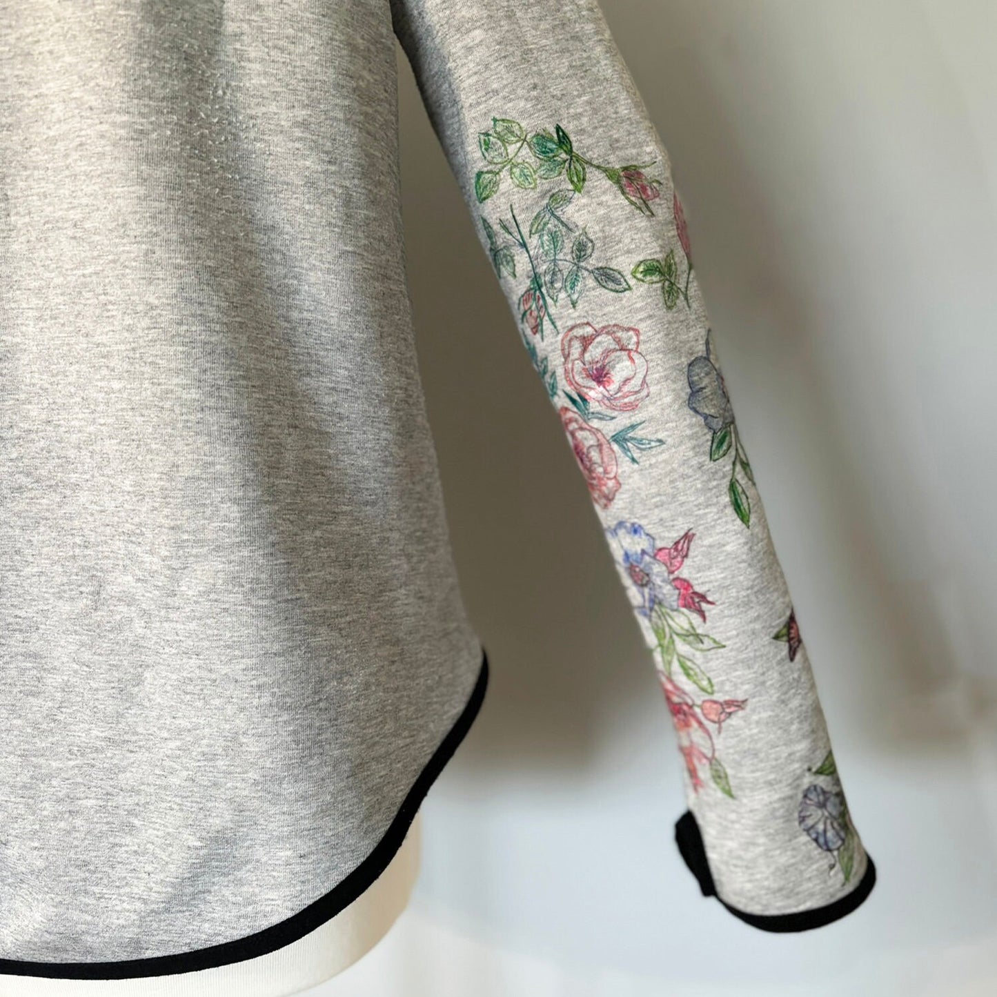 Tattooed Sleeve Cape Hoodie