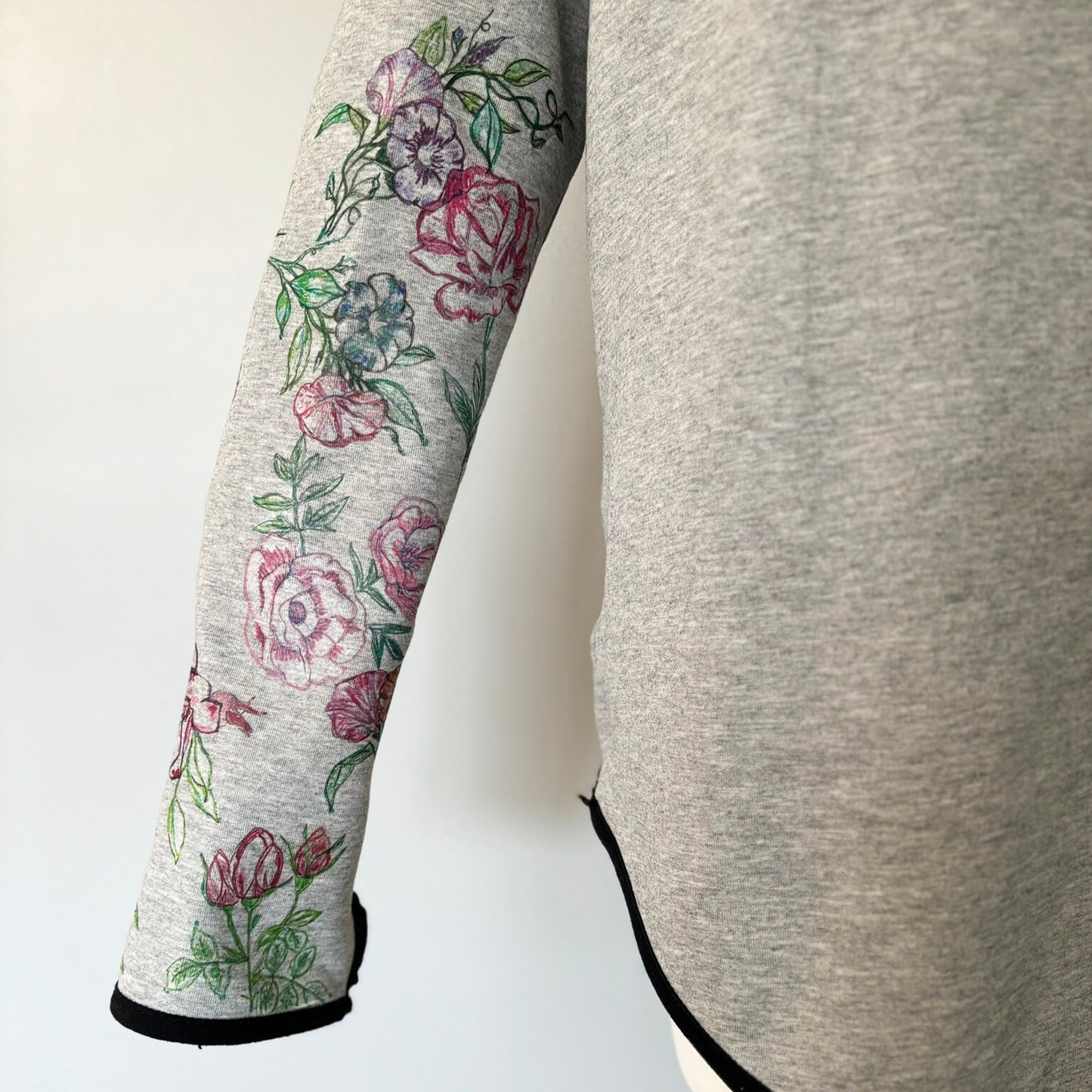 Tattooed Sleeve Cape Hoodie