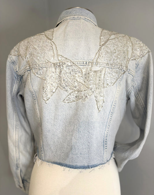 Sparkle On Denim Jacket