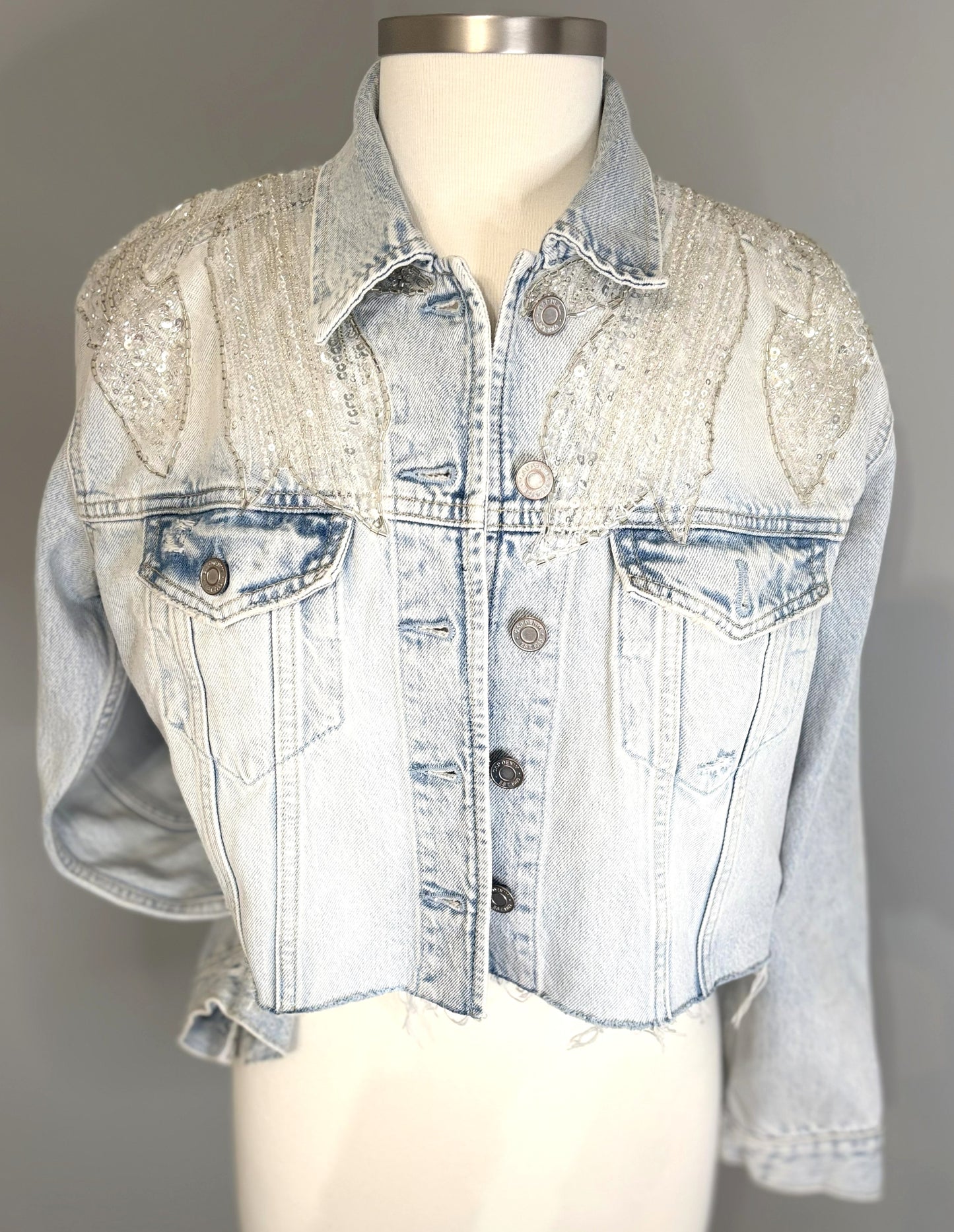 Sparkle On Denim Jacket