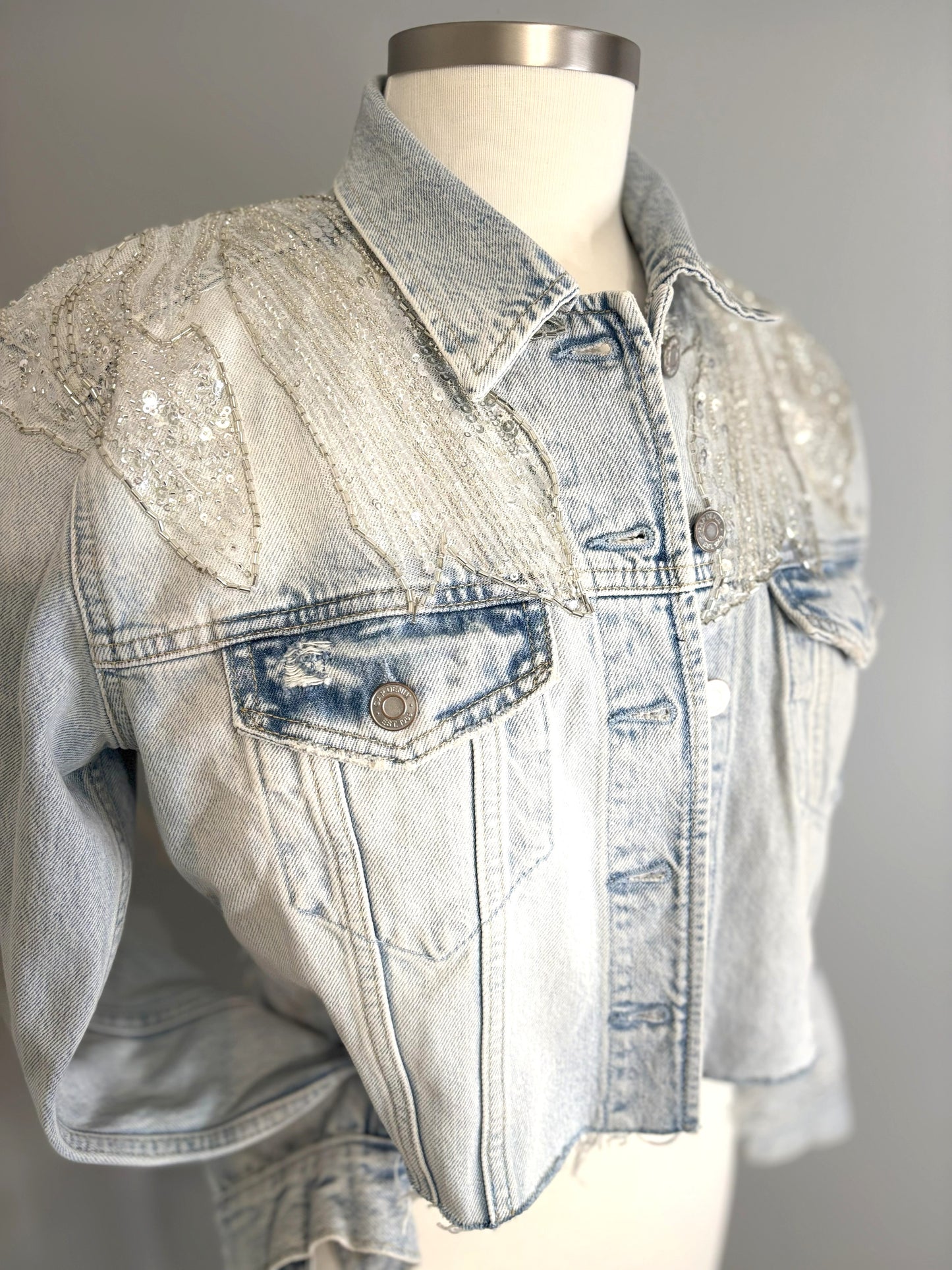 Sparkle On Denim Jacket