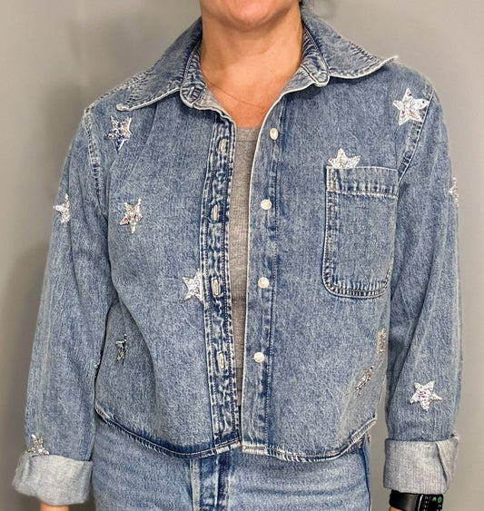 Celestial Denim Shacket