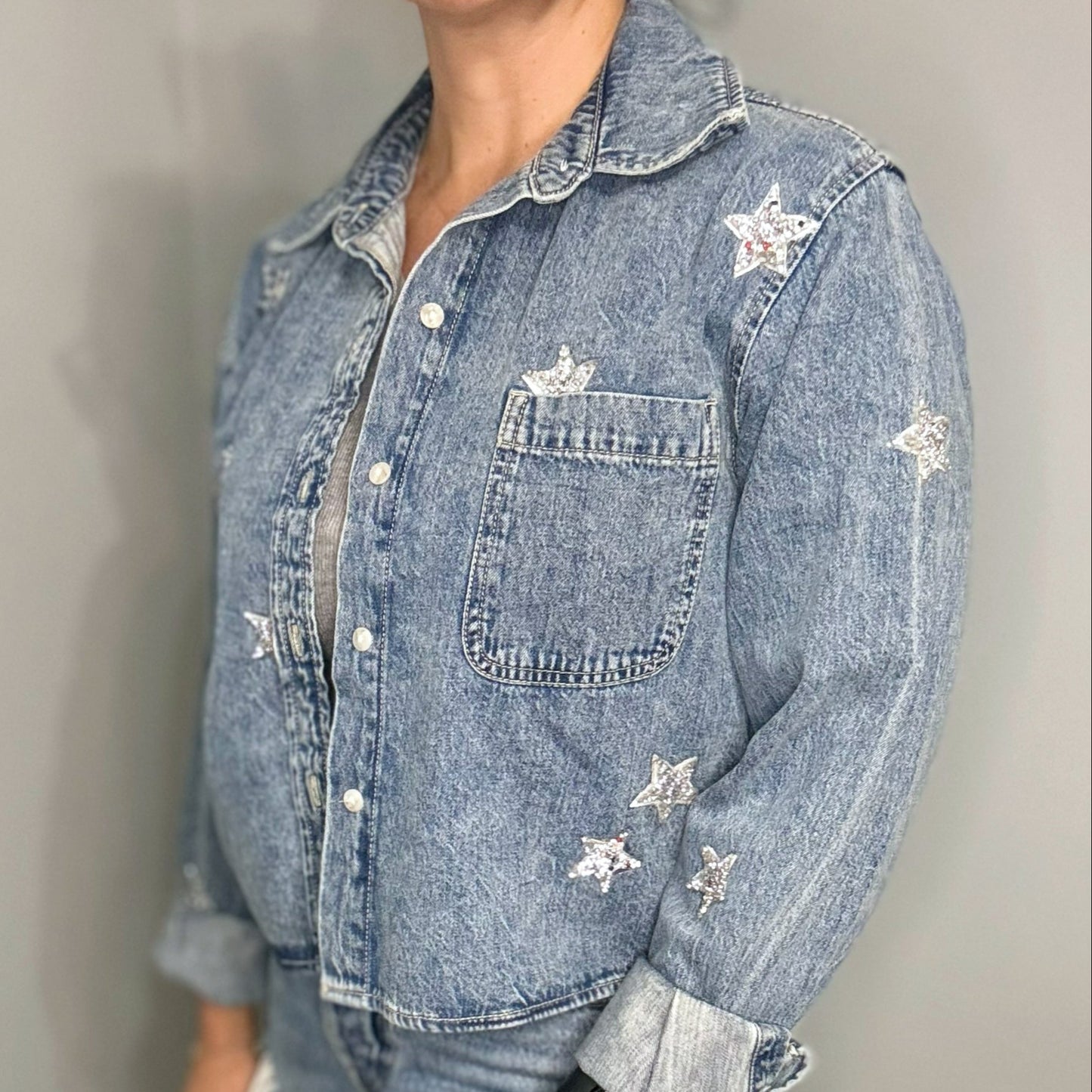 Celestial Denim Shacket