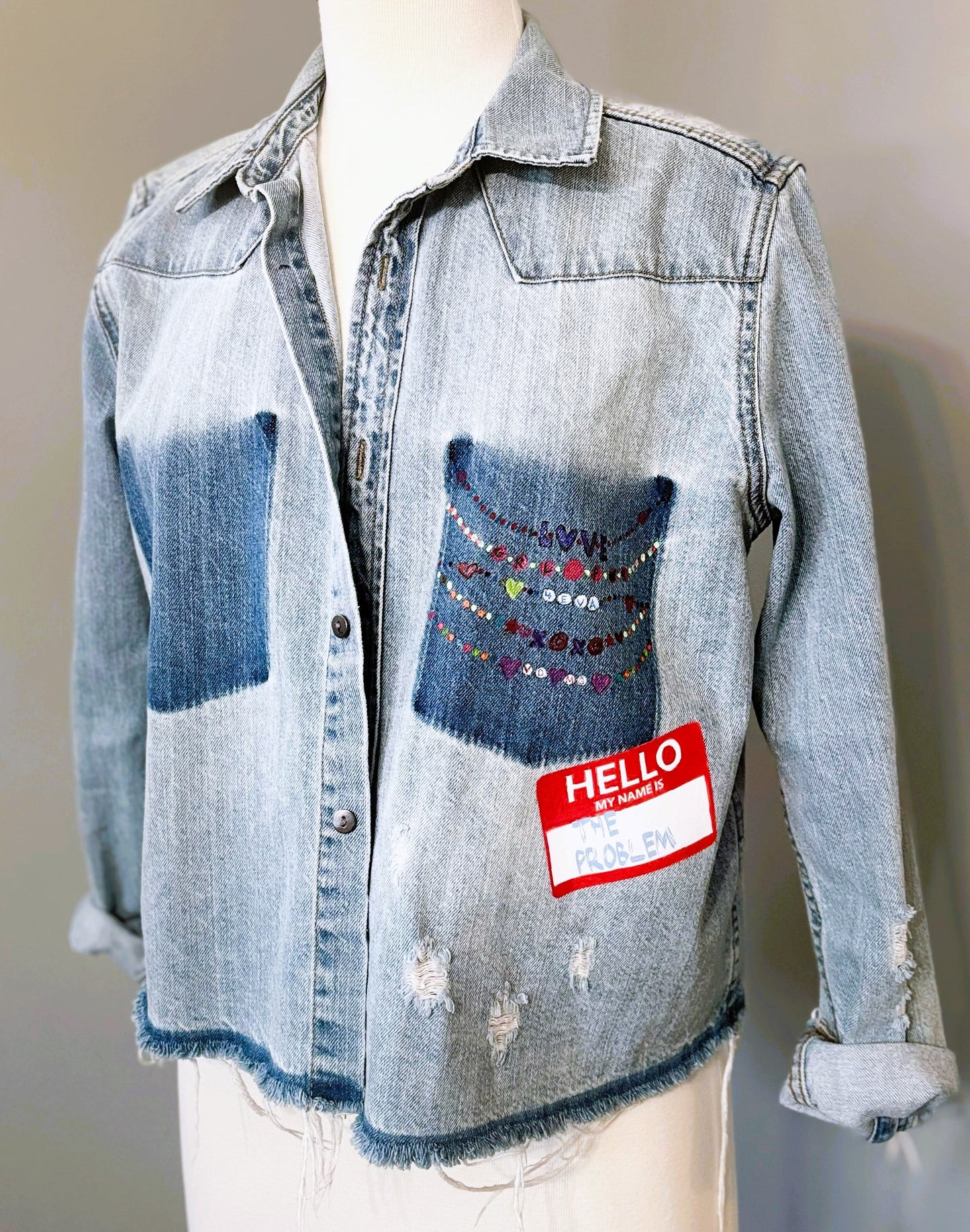 The Problem Denim Shacket